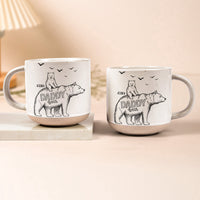 Papa Bear Sketch Art Custom Father's Day Gift For Dad, Husband, Grandpa - Personalized Mug | Meaningful Papa Bear