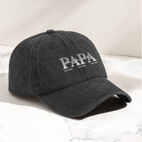 Papa Daddy Dad Kids' Names - Personalized Cap