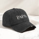 Papa Daddy Dad Kids' Names - Personalized Cap