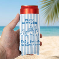 Party At My Crib Baby Shower – Personalized Can Cooler