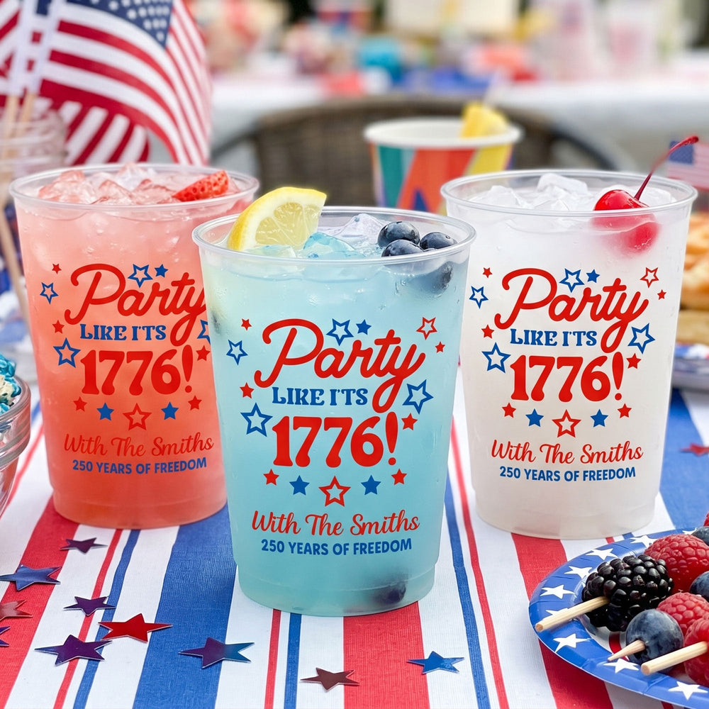 Party Like It's 1776 - Personalized Cups
