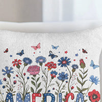 Patriotic Floral 250th Anniversary - Personalized Pillow Cover