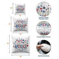 Patriotic Floral 250th Anniversary - Personalized Pillow Cover