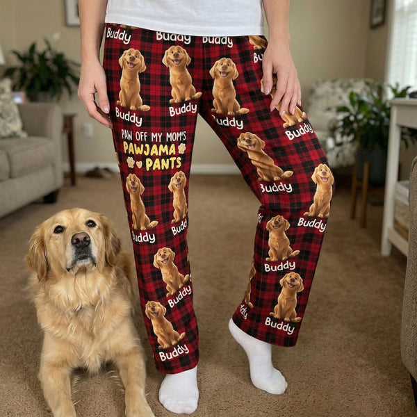Paw Off My Mama's Pawjama Pants - Personalized Lounge Pants