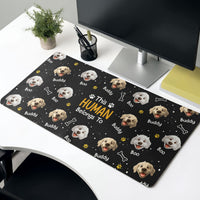 This Human Belongs To - Personalized Desk Mat