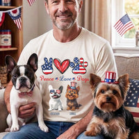 Peace Love Dogs - Personalized Shirt