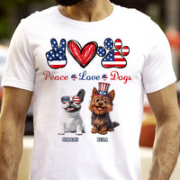 Peace Love Dogs - Personalized Shirt