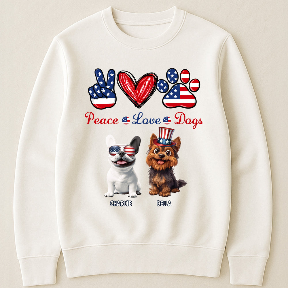 Peace Love Dogs - Personalized Shirt