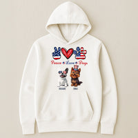 Peace Love Dogs - Personalized Shirt
