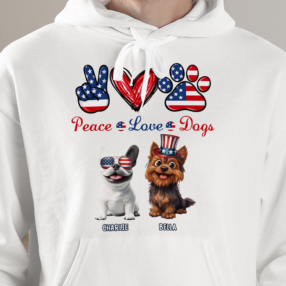 Peace Love Dogs - Personalized Shirt