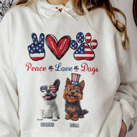 Peace Love Dogs - Personalized Shirt
