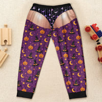 Funny Fake Underwear Men Pajama Pants, Personalized Halloween Gag Gift Sweatpants