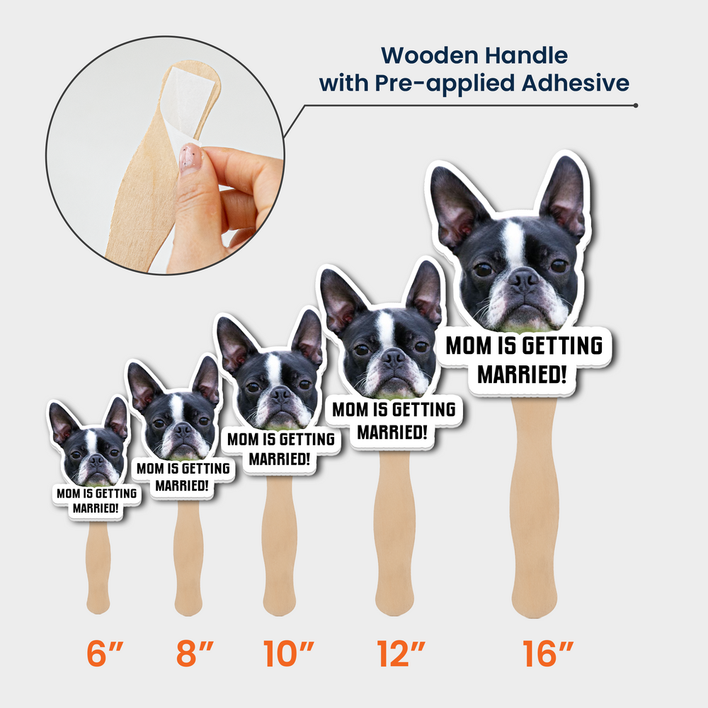 Pet Mom, Dad - My Humans Are Getting Married! - Wedding Gift, Bachelor Party Gift - Personalized Fan | Funny Pet Wedding Party Favor