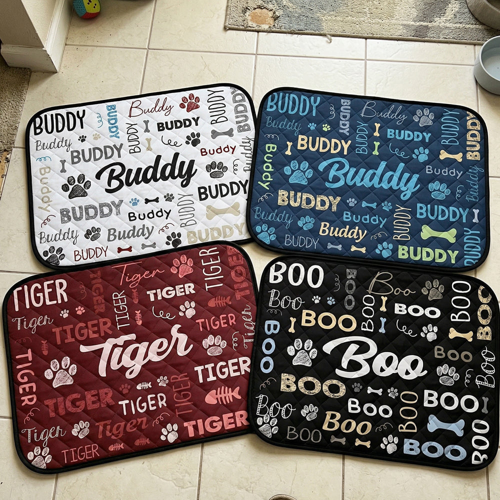 Pet Word Art - Personalized Cooling Mat