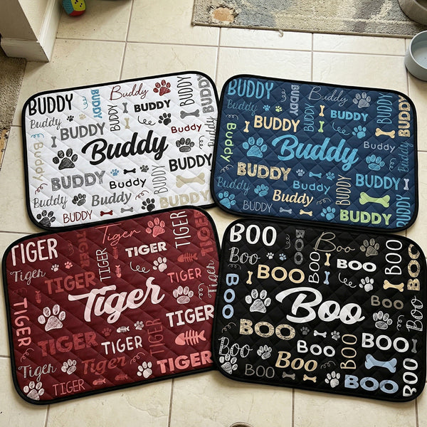 Pet Word Art - Personalized Cooling Mat