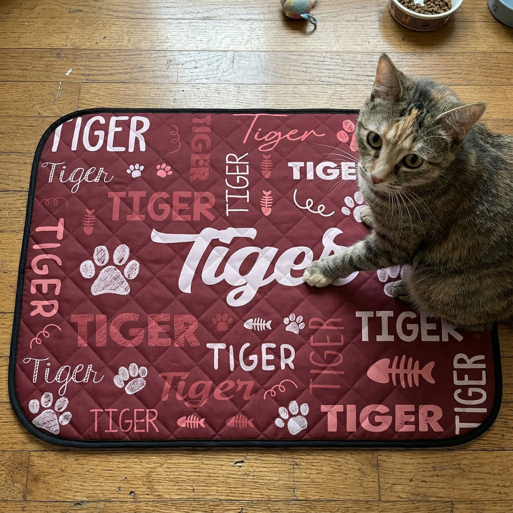 Pet Word Art - Personalized Cooling Mat