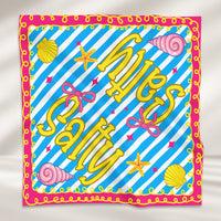 Preppy Neon Summer Retro Beach Life For Besties Trip, Vacation - Personalized Scarf