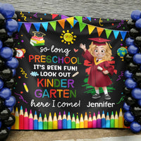 Preschool Kindergarten Graduation - Personalized Backdrop