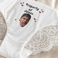 Property Of Anniversary Gift For Wife, Girlfriend - Upload His Face On - Personalized Panty