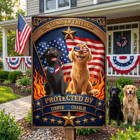 Protected By - Personalized Metal Sign