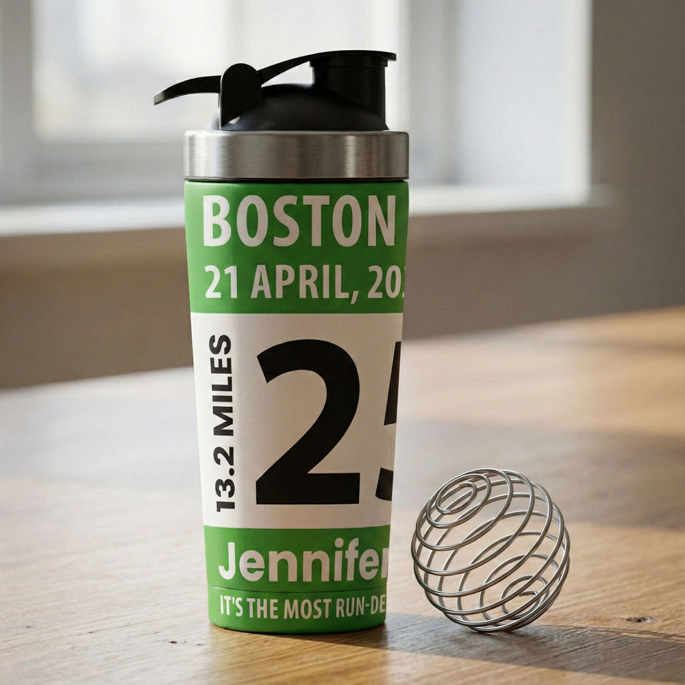 Race Bib For Runner - Personalized Protein Shaker