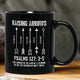 Raising Arrows Christian Dad With Kids' Names - Personalized Mug