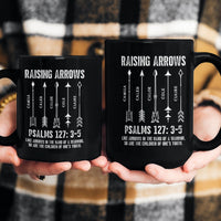 Raising Arrows Christian Dad With Kids' Names - Personalized Mug