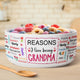 Reasons I Love Being Grandma With Names - Personalized Ceramic Bowl
