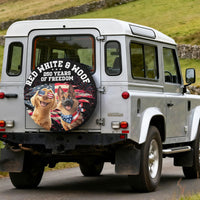 Red White & Woof - Personalized Tire Cover
