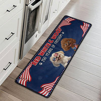 Red White & Woof 250 Years Of Freedom - Personalized Runner Rug