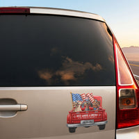 Red White & Woof - Personalized Bumper Sticker