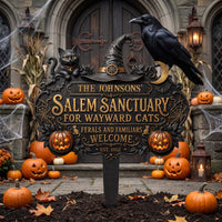 Personalized Salem Sanctuary For Wayward Cats Metal Garden Stake