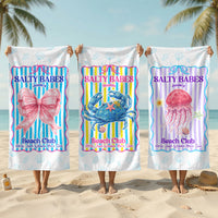 Salty Babes Beach Club - Personalized Beach Towel