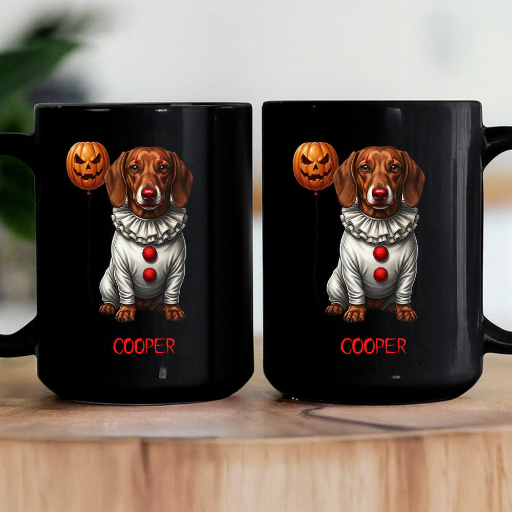 Scary Halloween Clown Gift For Pet Lover - Personalized Mug