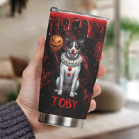 Scary Halloween Clown Gift For Pet Lover - Personalized Tumbler