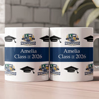 School Logo, High School Logo, Club Logo Graduation Photo - Personalized Mug