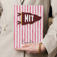 School Pennant Flag - Personalized Journal | Custom School Spirit Gift