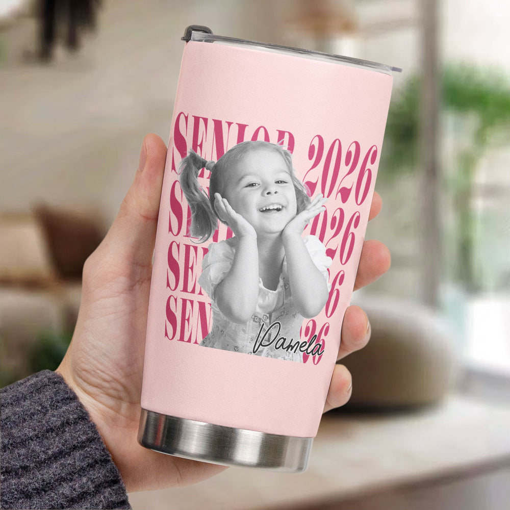 Senior Custom Vintage Photo - Personalized Tumbler