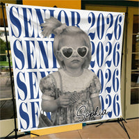 Senior Custom Vintage Photo - Personalized Backdrop