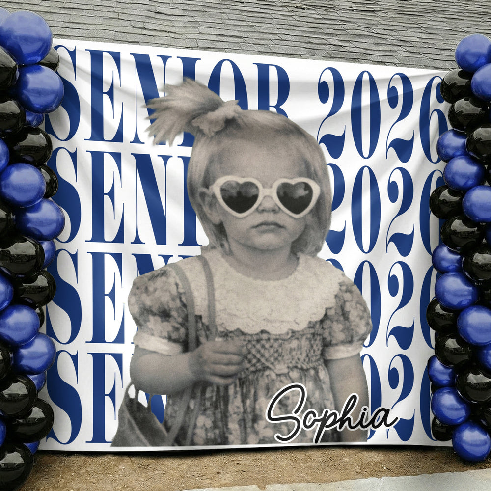 Senior Custom Vintage Photo - Personalized Backdrop