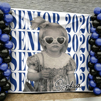 Senior Custom Vintage Photo - Personalized Backdrop