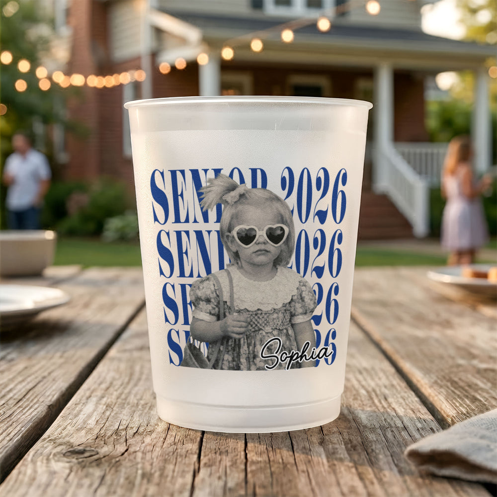 Senior Custom Vintage Photo - Personalized Cups