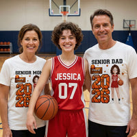 Senior Mom Basketball - Personalized Shirt
