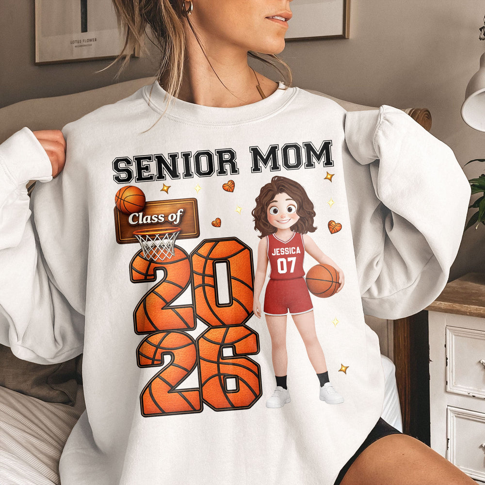 Senior Mom Basketball - Personalized Shirt