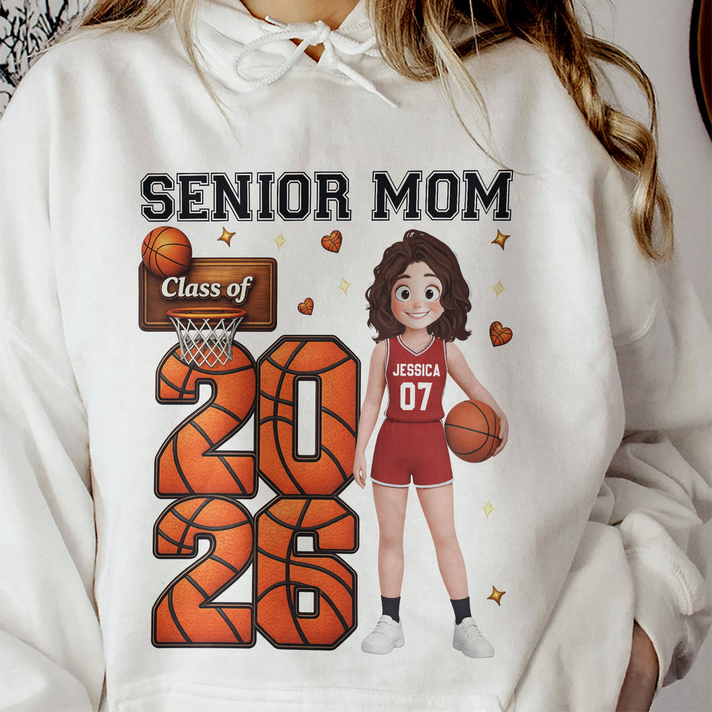 Senior Mom Basketball - Personalized Shirt