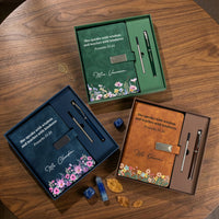 She Speaks With Wisdom And Teaches With Kindness, Proverbs 31:26 - Personalized Notebook Set