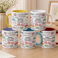 Personalized Smut Reader Daily Affirmations Ceramic Mug – Custom Book Lover & Romance Trope Coffee Mug Gift