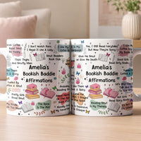 Personalized Smut Reader Daily Affirmations Ceramic Mug – Custom Book Lover & Romance Trope Coffee Mug Gift