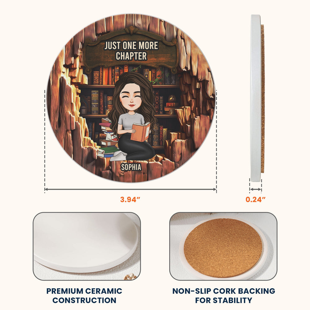 So Many Books So Little Time - Personalized Coaster