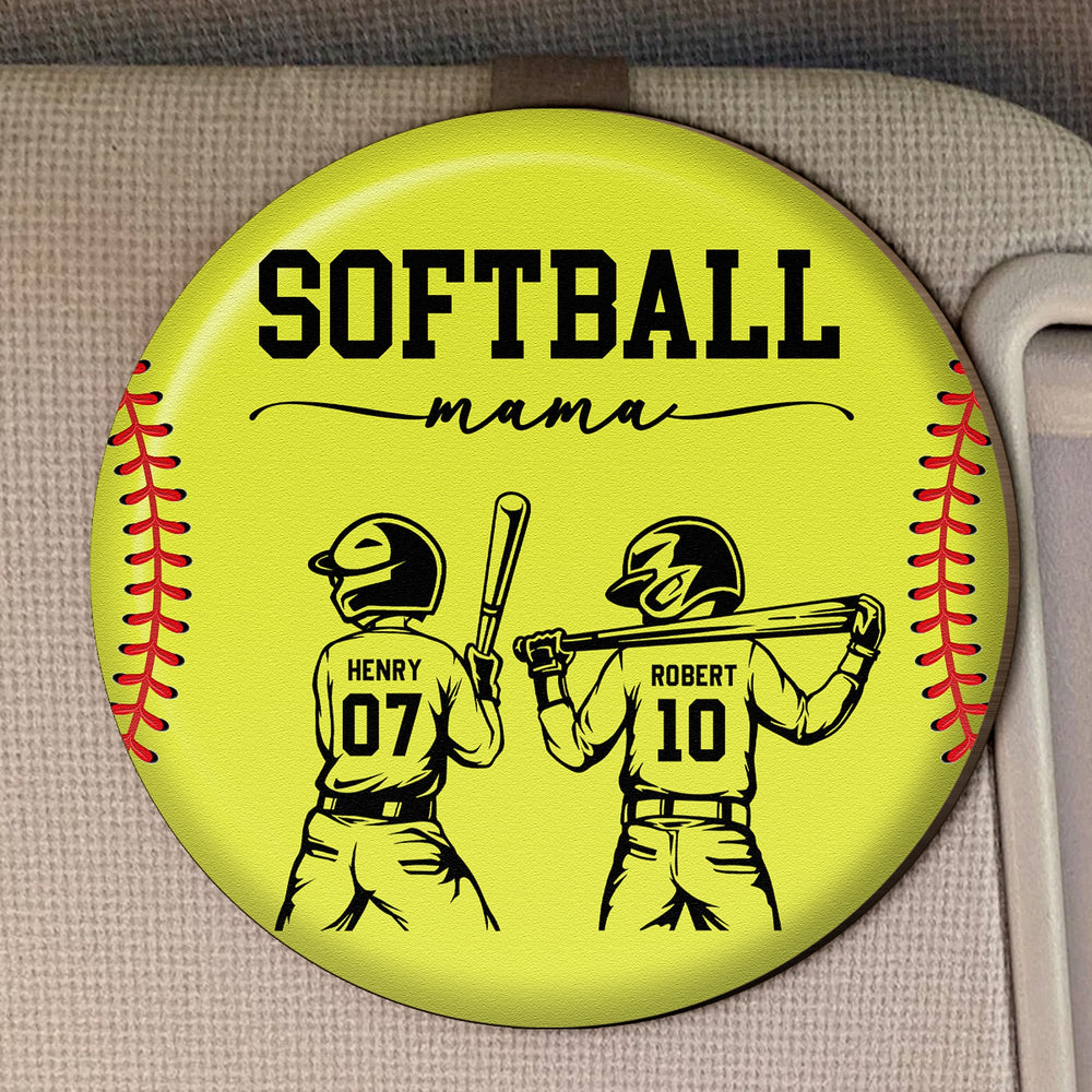 Softball Mom That's My Kid - Personalized Car Visor Clip